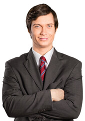 Businessman with arms folded