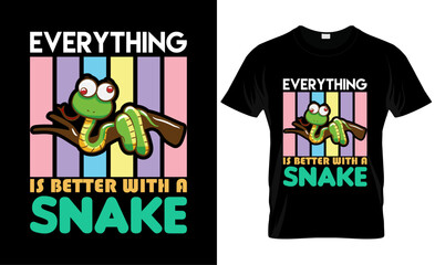 Snake t shirt design vector