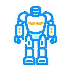 toy robot toy baby color icon vector illustration