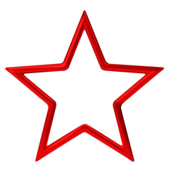 Premium Set of red 3d stars icons for apps, products, websites, and mobile applications. Cute cartoon red stars quality rating isolated on white background. 3D png  illustration.