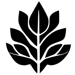 black leaf icon