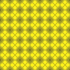 yellow background mandala painting