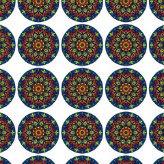 colorful mandala painting