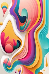 Fototapeta premium A World of Bold and Beautiful Colors - Colorful Background .Generative AI