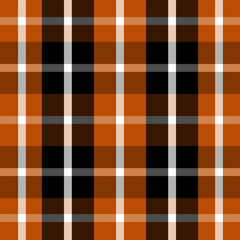 Brown Twill Plaid Pattern Fabric Texture
