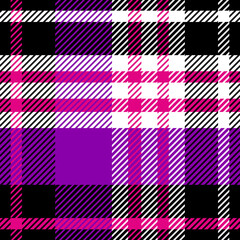 Purple Twill Plaid Pattern Fabric Texture