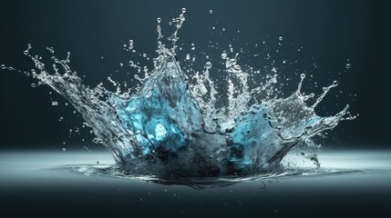 Fototapeta na wymiar water splash isolated on background