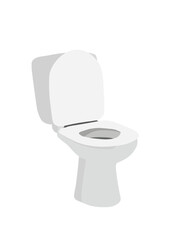 toilet bowl isolated on white