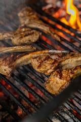 Grilled rack of lamb