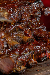 Pork ribs in chili sauce