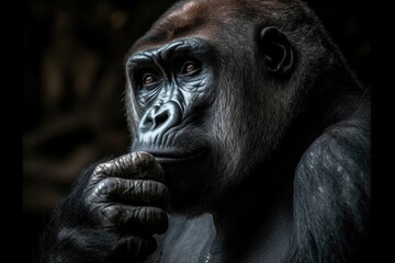 SilverBack male gorilla in the forest