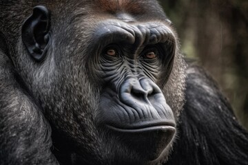 SilverBack male gorilla in the forest