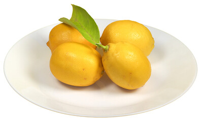 lemons in a dish transparent PNG