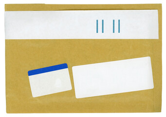 letter envelope with blank label transparent PNG