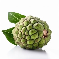 Obraz premium Sweetsop Sugar Apple fruit isolated on white background.