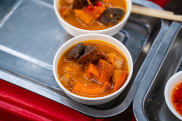 Vietnamese braised beef offal or beef offal stew ( pha lau ): It's a popular snack in southern...