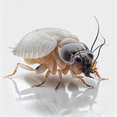 small parasitic insect affecting humans