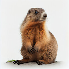 large ground squirrel known for burrows - obrazy, fototapety, plakaty
