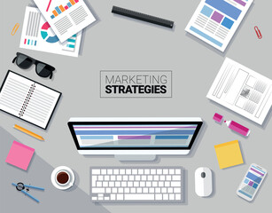 Fat design illustration concepts for creative project, graphic design development, business, finance, e-commerce. Concepts for web banners and promotional materials.