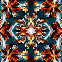 symmetrical surreal digital illustration using Generative AI1