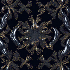 symmetrical surreal digital illustration using Generative AI1