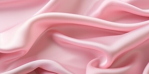 Luxurious Pink silk texture background adds a touch of elegance perfect for fashion. Generative AI
