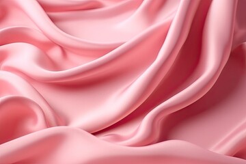 Fototapeta premium Luxurious Pink silk texture background adds a touch of elegance perfect for fashion. Generative AI