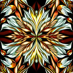 symmetrical surreal digital illustration using Generative AI1