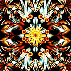 symmetrical surreal digital illustration using Generative AI1