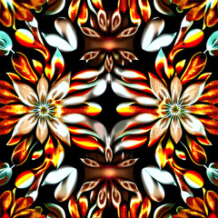 symmetrical surreal digital illustration using Generative AI1