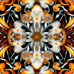 symmetrical surreal digital illustration using Generative AI1