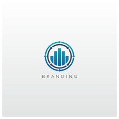 Trade Marketing Trading Networking Vector Logo Concept