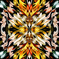 symmetrical surreal digital illustration using Generative AI1