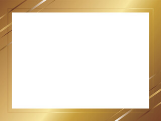 高級感のあるフレーム　横位置　ゴールド