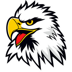 Mascot Head of an Eagle vector clip art 