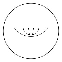Obraz premium Israeli Shekel currency symbol ILS money ois sign old icon in circle round black color vector illustration image outline contour line thin style