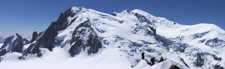  panoramic view on Mont Blanc massive - 594294779