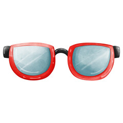 Watercolor Sunglasses, Aloha Hawaii, summer element on beach, Summer illustration