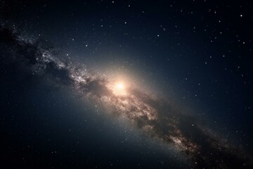 Obraz na płótnie Canvas Bright Star in galaxy. Generative AI