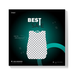 Brand new exclusive bag collection sale social media post banner template