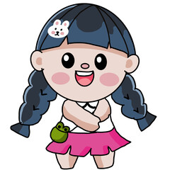 A cute little chibi girl