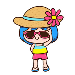 Cute Girl In Summer Season