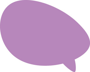 pastel speech bubble on transparent background . chat box or chat  square and doodle message or communication icon Cloud speaking for comics and minimal message dialog