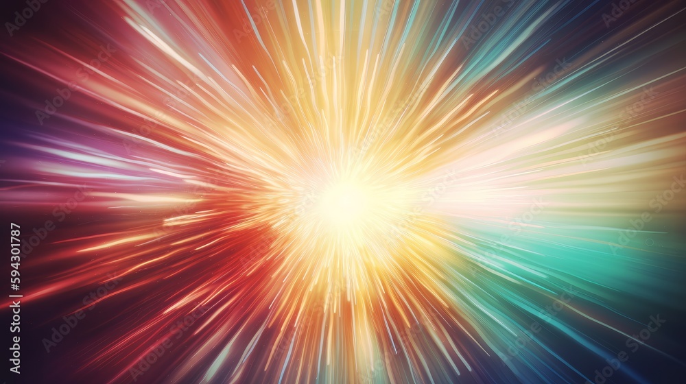 Poster Cosmic Rays Texture Background. Generative ai