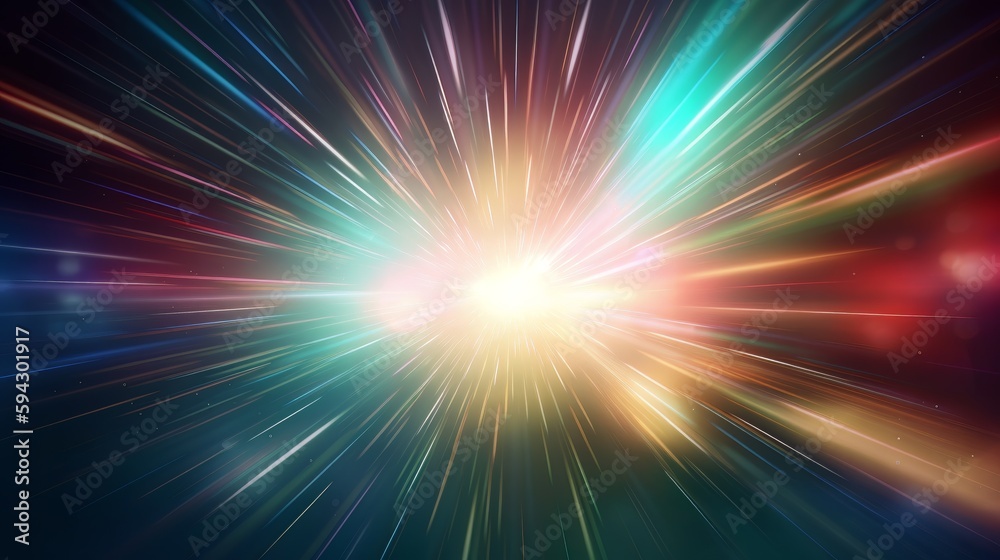 Poster Cosmic Rays Texture Background. Generative ai
