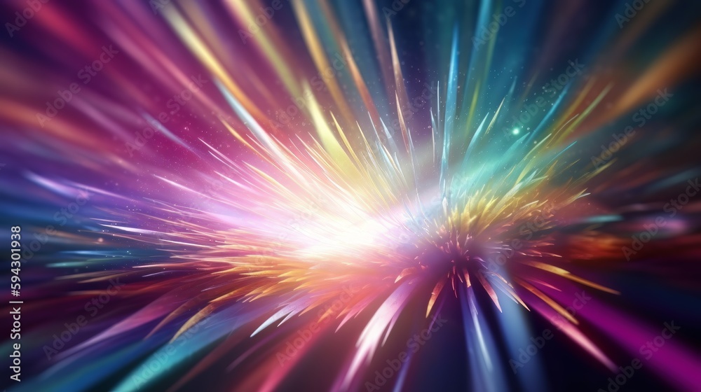 Poster cosmic rays texture background. generative ai