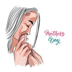 Baby feet, mom and baby, mothers day