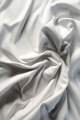 Wrinkled white fabric, drapery, texture, 3d