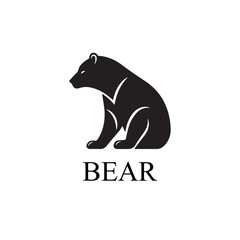 Bear logo - Bear icon, vector illustration on white background