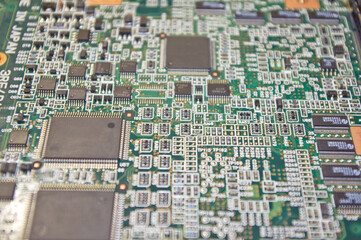 Electronic main board close-up